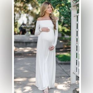 Pinkblush white off the shoulder dress